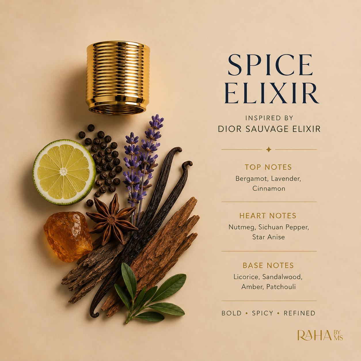 Spice Elixir – Inspired by Sauvage Elixir